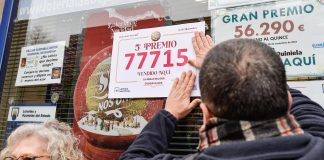 El número del quinto premio que ha caído en el populoso barrio de Manantiales, en Guadalajara. (Foto: EP)