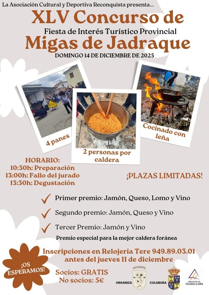 Fiesta de las Migas 2025 en Jadraque.