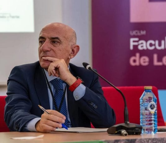 El presidente de la Confederación Hidrográfica del Guadiana, Samuel Moraleda.