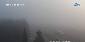 Niebla en la A-2. (Foto: DGT)