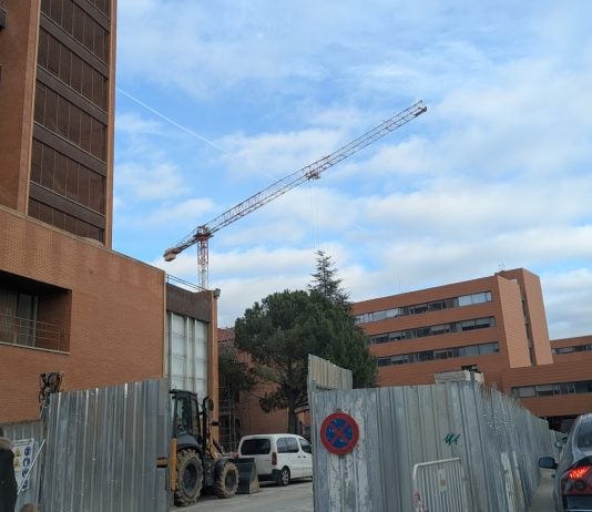 Las obras en el Hospital de Guadalajara continúan. La imagen es de noviembre de 2025. (Foto: La Crónic@)