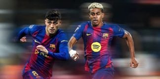 Pedri y Lamine Yamal.