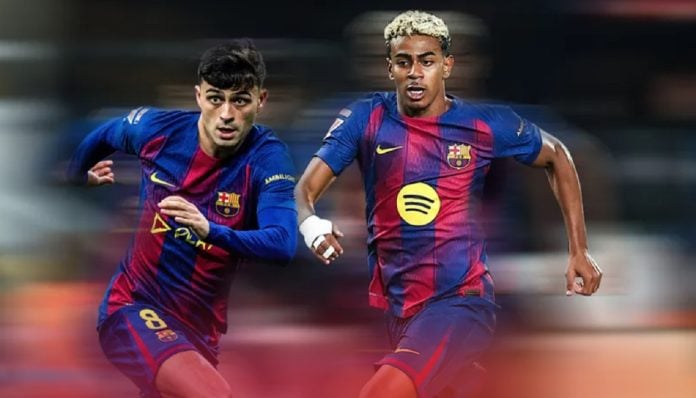 Pedri y Lamine Yamal.