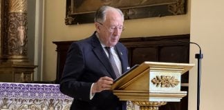 Félix Sanz Roldán fue el encargado de pronunciar el Pregón de Navidad de Guadalajara en este 2025.