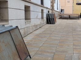 Los preparativos para el vermú de Navidad ya eran notorios el pasado lunes, cuando se tomó esta fotografía en el centro de Guadalajara. (Foto: La Crónic@)