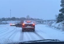Desastre por la nieve en algunos tramos de la N-320