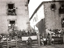 Capea en Atienza en los años 60 del siglo XX.