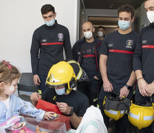 Bomberos en el Hospital el 5 de enero de 2026