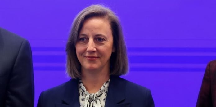 Laura Barbas Calvo en su toma de posesión como directora del ING.