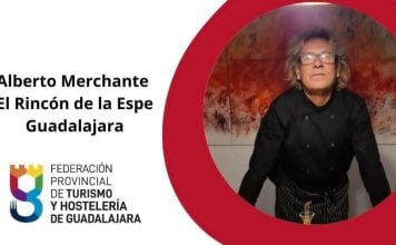 Alberto Merchante quiere dar a Guadalajara este martes el título de «Mejor tapa/pincho de España» Alberto Merchante, en vísperas de su participación en Madrid Fusión.