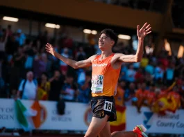 Migallón, en el momento de ganar su medalla de bronce en el último europeo.