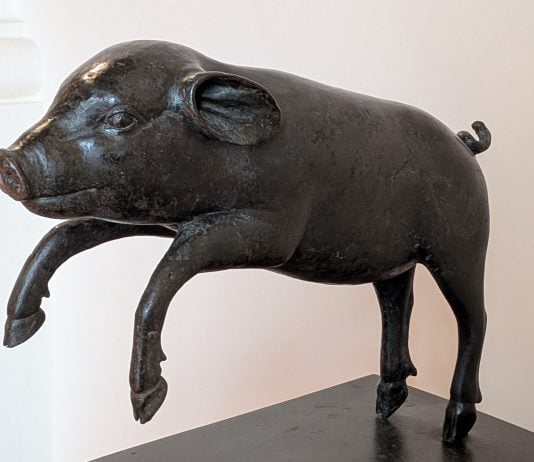 Este cerdito, saltarín y feliz, encontrado en la Casa de los Papiros de Herculano, representaba la felicidad en la vida que sólo el Vesubio fue capaz de robar a sus habitantes. (Foto: La Crónic@)