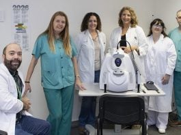 Profesionales de Oftalmologia en el Hospital de Guadalajara.