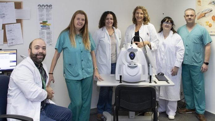 Profesionales de Oftalmologia en el Hospital de Guadalajara.