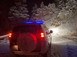 La carretera estaba muy complicada entre Peralejos y Beteta. (Foto: GC)