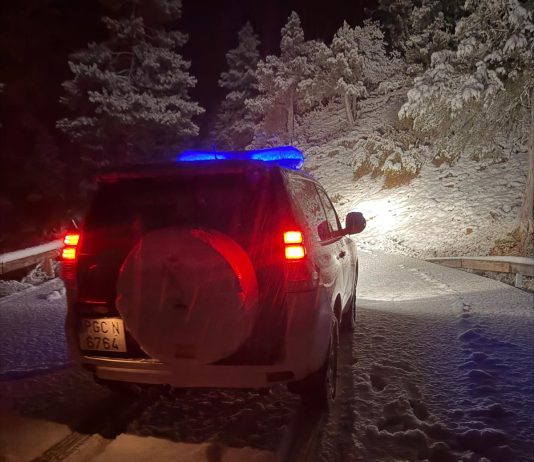 La carretera estaba muy complicada entre Peralejos y Beteta. (Foto: GC)