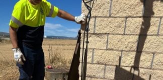 Trabajos en el suministro de agua de Atienza.