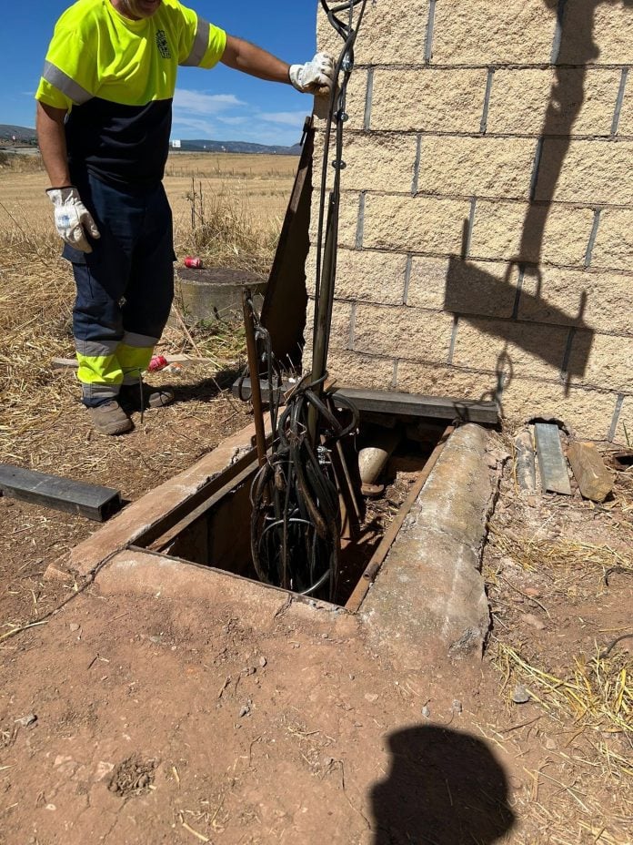 Trabajos en el suministro de agua de Atienza.