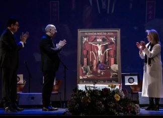 Amor y paz para anunciar la Semana Santa de Guadalajara Cartel de la Semana Santa de Guadalajara de 2026.