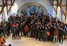 Montería solidaria en Guadalajara: 180 personas unidas por la caza familiar y el relevo generacional Participantes en la montería solidaria de Solanillos.