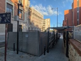 Obras en Guadalajara tanto en un edificio público como en otro de propiedad privada. (Foto: La Crónic@)