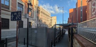 Obras en Guadalajara tanto en un edificio público como en otro de propiedad privada. (Foto: La Crónic@)