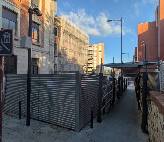 Obras en Guadalajara tanto en un edificio público como en otro de propiedad privada. (Foto: La Crónic@)