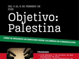 28/01/2026 El Centro Social Octubre de Guadalajara proyecta esta semana documentales que analizan el genocidio palestino. GUADALAJARA, 2 (EUROPA PRESS) El Centro Social Octubre de Guadalajara ha organizado un ciclo especial de cine documental que se desarrollará desde este martes, día 3, al 6 de febrero, en su sede, y que analizará el genocidio en Palestina, con una programación de cuatro trabajos audiovisuales de reciente factura. El ciclo comenzará este martes con '7 de octubre' (Max Blumenthal), un documental que critica la cobertura mediática occidental del ataque del 7 de octubre de 2023, acusando a medios como The New York Times de servir de altavoz para justificar, según el autor, la ofensiva israelí en Gaza. Se centra en el uso de narrativas sobre violencia sexual y víctimas infantiles nunca demostradas. El 4 de febrero se proyectará 'Holy Redemption' (Soares, Sahin, Cakmak), que analiza el sionismo como ideología colonial y supremacista, vinculándola con lo que describe como un genocidio en curso en Gaza, siendo esta la ideología que ha impulsado, desde 1948, la ocupación de tierras y la violencia contra palestinos, ha informado la organización en un comunicado. El día 5 se proyectará 'Israel, los ministros del caos' (Jérôme Sesquin), que examina los orígenes ideológicos de los ministros israelíes Itamar Ben Gvir y Bezalel Smotrich, vinculándolos al movimiento kahanista y a grupos colonialistas y menciona sus detenciones juveniles por actividades terroristas contra palestinos. El ciclo finalizará el día 6 con 'Gaza: doctores bajo ataque' (Karim Shah), que denuncia ataques deliberados contra el personal sanitario y el sistema de salud en Gaza, incluyendo testimonios sobre torturas y ejecuciones y que fue censurado por la BBC. Las proyecciones comenzarán a las 20.00 horas y el pase será gratuito. SOCIEDAD ESPAÑA EUROPA CASTILLA-LA MANCHA CENTRO SOCIAL OCTUBRE