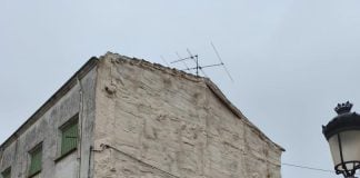 Una de las dos ubicaciones ofrecidas por el Ayuntamiento de Jadraque para su concurso de murales.