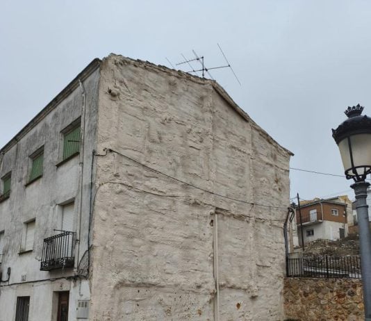 Una de las dos ubicaciones ofrecidas por el Ayuntamiento de Jadraque para su concurso de murales.