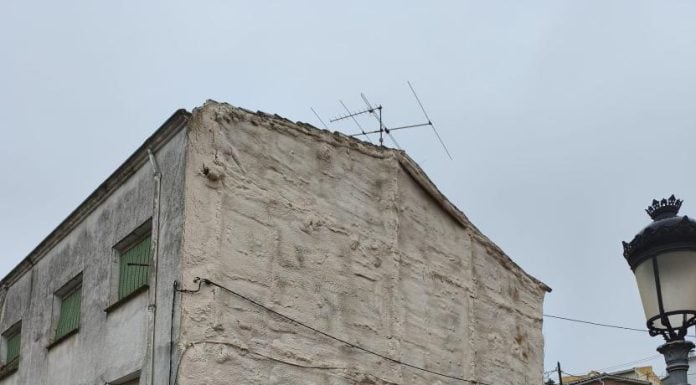 Una de las dos ubicaciones ofrecidas por el Ayuntamiento de Jadraque para su concurso de murales.