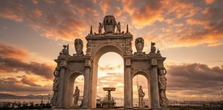 Fontana del Gigante, en Nápoles. (Foto: La Crónica / IA Google)
