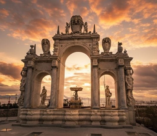 Fontana del Gigante, en Nápoles. (Foto: La Crónica / IA Google)