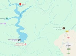Situación del embalse de El Vado. (Croquis: Google Maps)