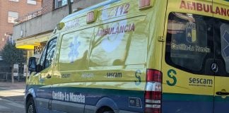 Ambulancia en Guadalajara, en marzo de 2026. (Foto: La Crónic@)