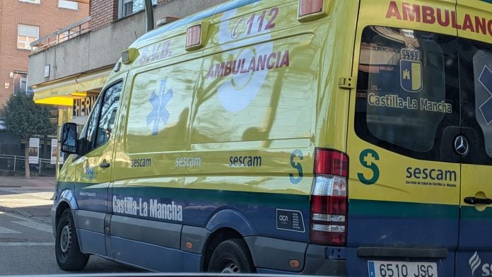 Ambulancia en Guadalajara, en marzo de 2026. (Foto: La Crónic@)