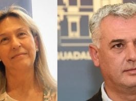 Ana Guarinos y José Luis Vega en los inicios de sus mandatos y en sendas fotografías de LA CRÓNICA.