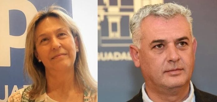 Ana Guarinos y José Luis Vega en los inicios de sus mandatos y en sendas fotografías de LA CRÓNICA.