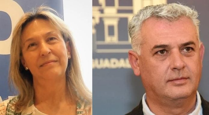 Ana Guarinos y José Luis Vega en los inicios de sus mandatos y en sendas fotografías de LA CRÓNICA.