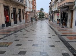 Calle Mayor de Guadalajara el 8 de marzo de 2026. (Foto: La Crónic@)