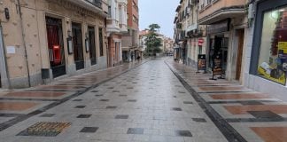 Calle Mayor de Guadalajara el 8 de marzo de 2026. (Foto: La Crónic@)