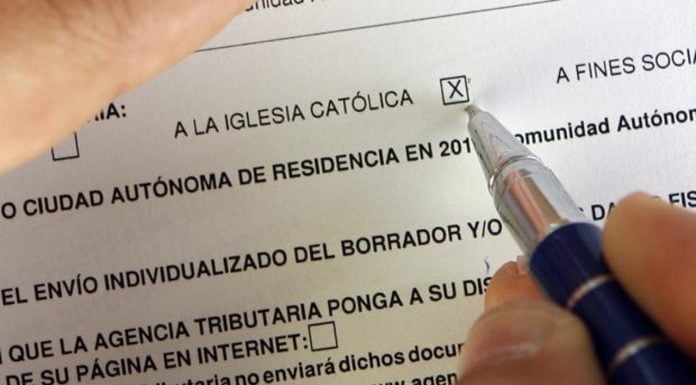 2 de cada 3 guadalajareños no marcan la casilla de la Iglesia en la Declaración de la Renta Casilla de la Renta para la Iglesia