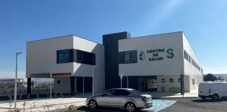 Centro de Salud de Cabanillas del Campo, en vísperas de su inauguración.