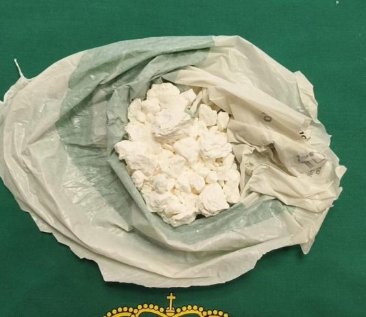 Cocaína en roca decomisada en Sigüenza. (Foto: Guardia Civil)