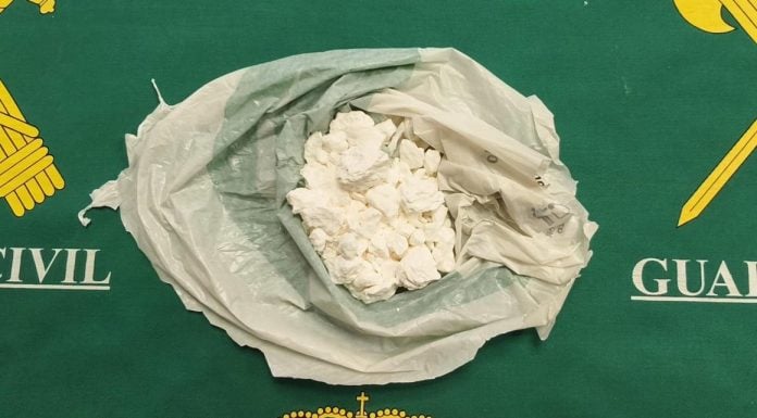 Cocaína en roca decomisada en Sigüenza. (Foto: Guardia Civil)