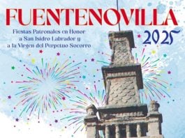 Cartel de las fiestas patronales de Fuentenovilla de 2025.