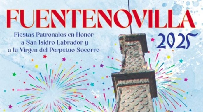 Cartel de las fiestas patronales de Fuentenovilla de 2025.