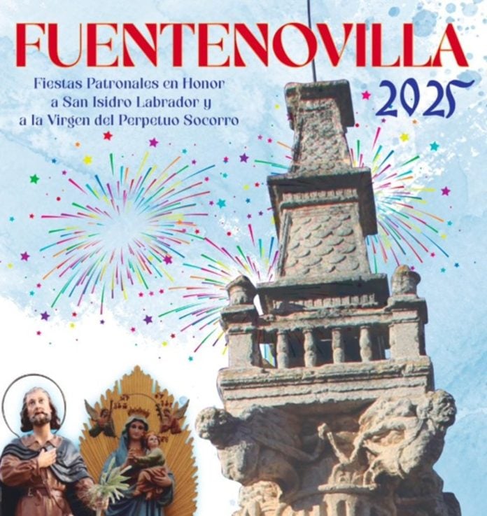 Cartel de las fiestas patronales de Fuentenovilla de 2025.