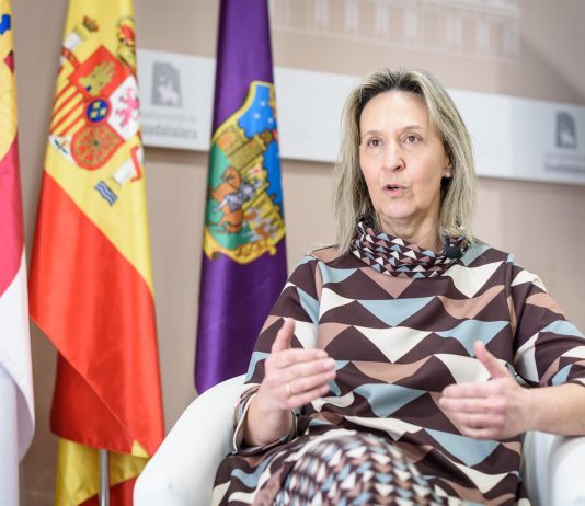 Guarinos, durante la entrevista.
