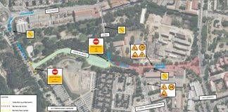 Croquis facilitado por el Ayuntamiento con los cambios que acarrean las obras de la calle Dos de Mayo.